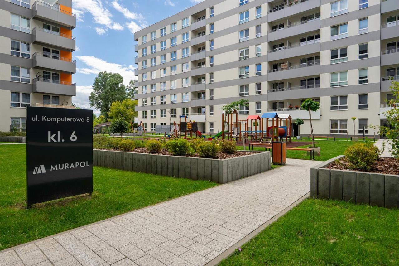 Lotnisko Chopina Modern Apartment Warschau Exterior foto